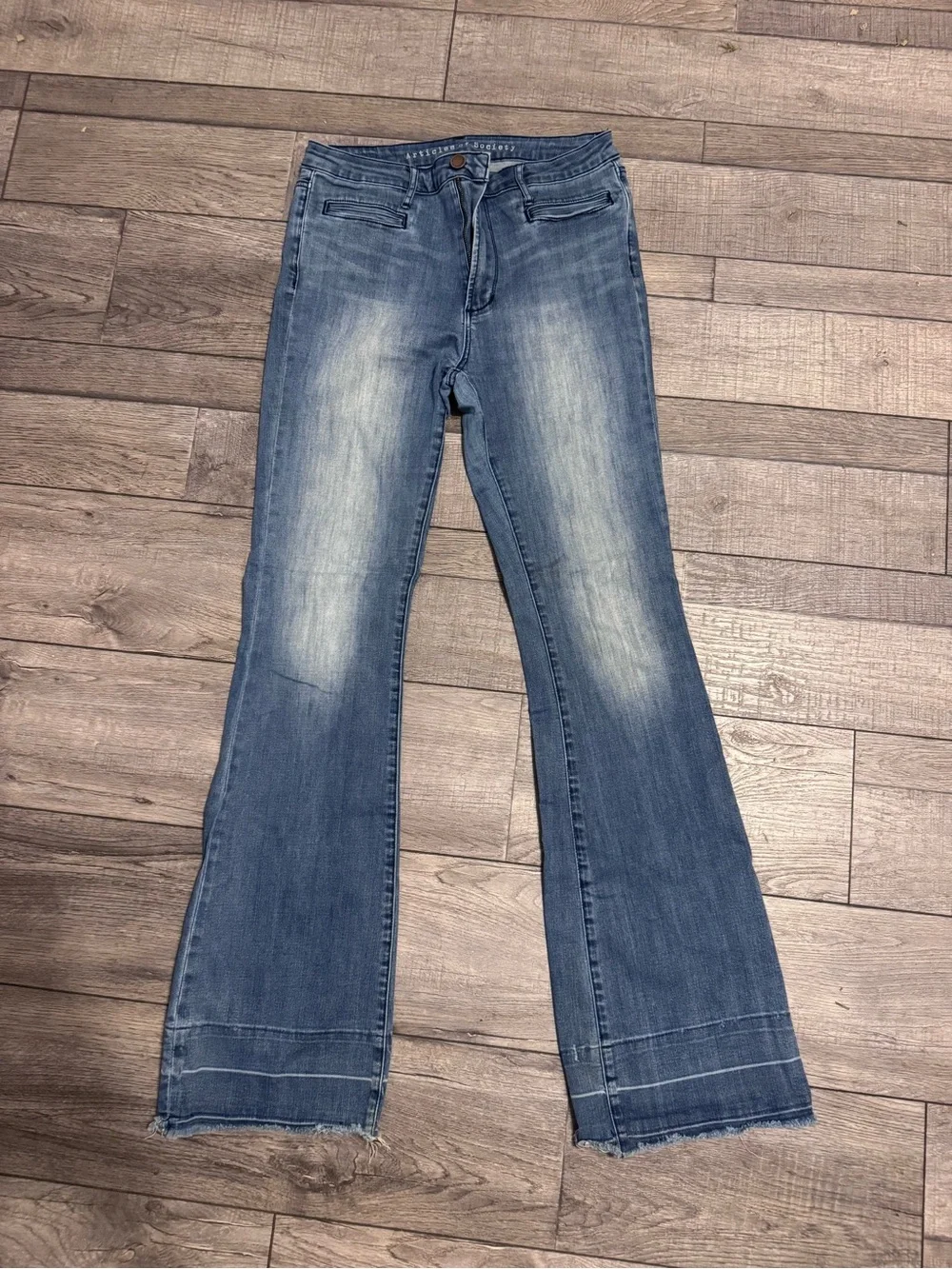 Articles Of Society Medium Blue Flare Jeans
